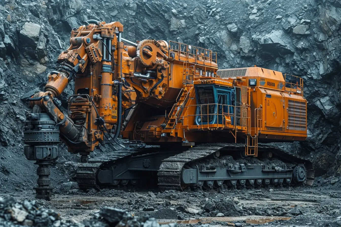 Image d’une foreuse dans une mine